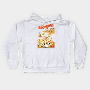 The Brownies Cream Cake Cartoons Retro Vintage Comic Book Kids Hoodie